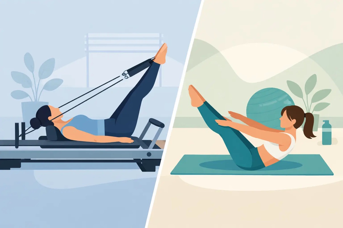 Reformer Pilates Versus Mat Pilates Compared