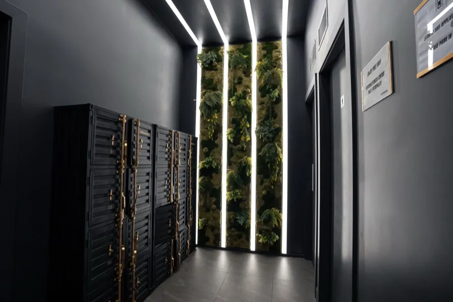 Change room lockers at Fittopia Fitness Center